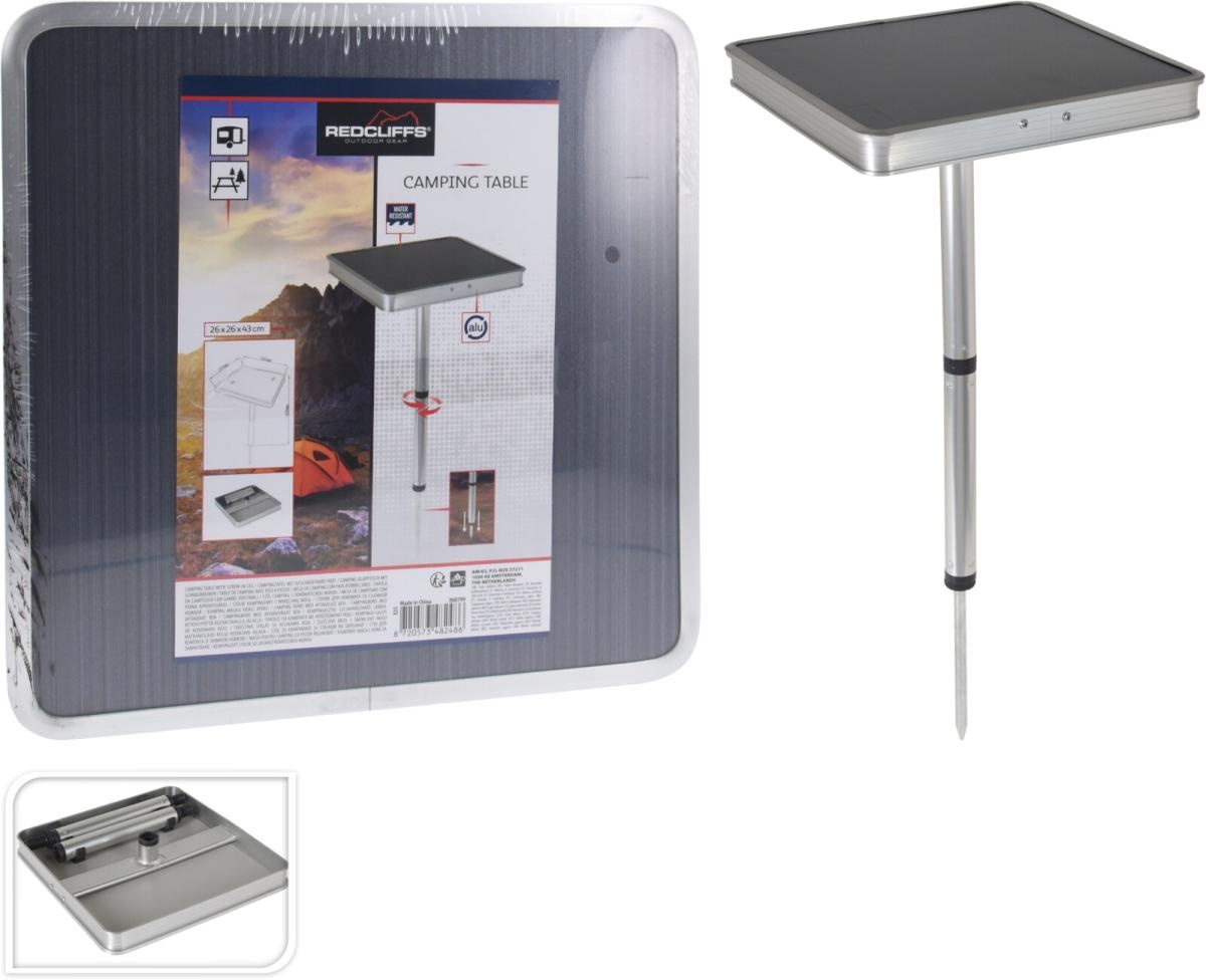 Camp Life Camping Tafel Compact 26x26x43 cm Met Grondpin