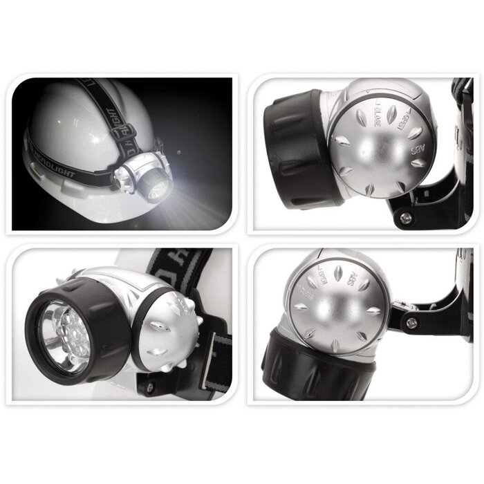 Camp Life Camping Gear Hoofdlamp 1-3-7 Led