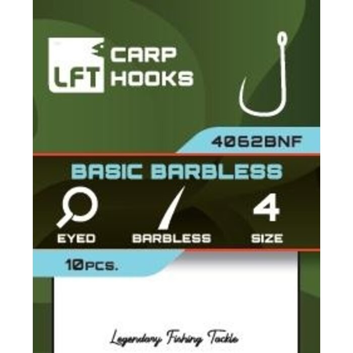 Lft Basic Barbless Carp Hooks (Bnf) P/10
