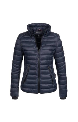 Navahoo Navahoo gesteppte Damenjacke mit höhe Kragen blau Navahoo Navahoo gesteppte Damenjacke mit höhe Kragen blau
