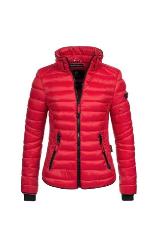 Navahoo Navahoo gesteppte Damenjacke mit höhe Kragen rot Navahoo Navahoo gesteppte Damenjacke mit höhe Kragen rot