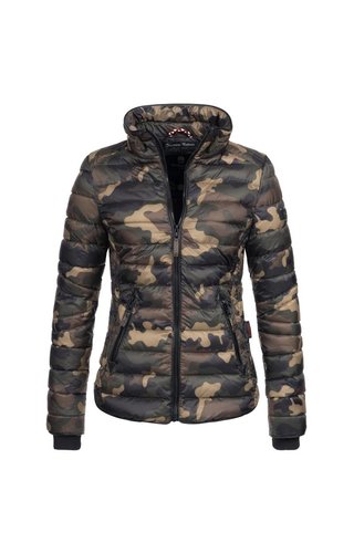 Navahoo Navahoo gesteppte Damenjacke mit höhe Kragen camouflage Navahoo Navahoo gesteppte Damenjacke mit höhe Kragen camouflage