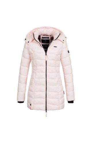 Marikoo Marikoo dames gewatteerde jas met capuchon ocean roze Marikoo Marikoo dames gewatteerde jas met capuchon ocean roze