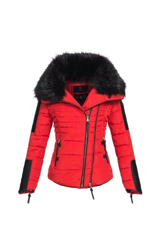 Navahoo Navahoo stilvoll kurze Damen Winterjacke rot Navahoo Navahoo stilvoll kurze Damen Winterjacke rot