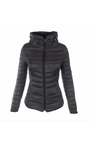 Modegram Modegram Damen gesteppte Jack kurz gefüttert schwarz Modegram Modegram Damen gesteppte Jack kurz gefüttert schwarz