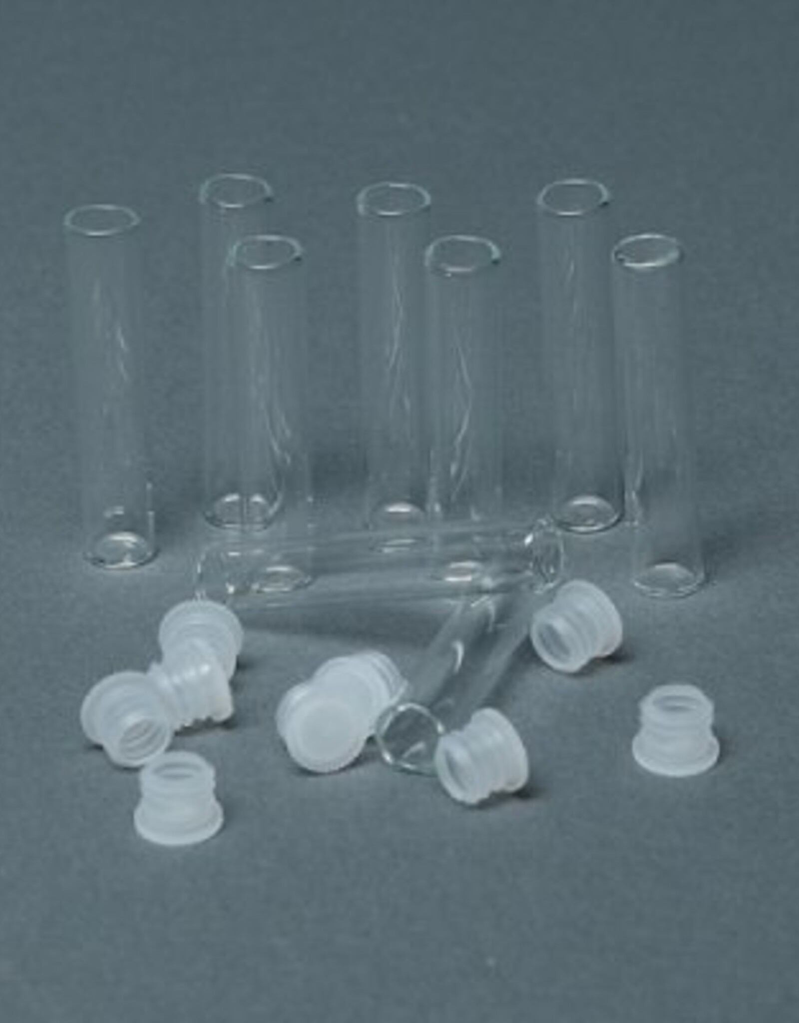 Losse testbuisjes + dopjes (10 stuks)