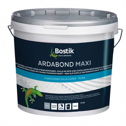 Bostik Ardabond Maxi hoogwaardige pastalijm 4kg en 17kg Bostik Bostik Ardabond Maxi hoogwaardige pastalijm 4kg en 17kg