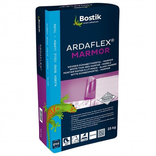 Bostik Bostik Ardaflex Marmor witte flexibele dunbedmortel zak 25kg