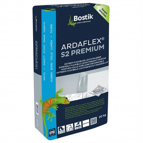 Bostik Ardaflex S2 Premium extreem flexibele, witte lichtgewicht poederlijm