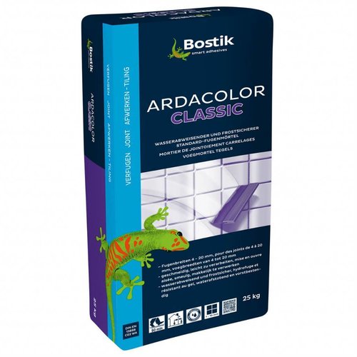 Bostik Bostik Ardacolor Classic voegmortel tegels zak 5kg en 25kg