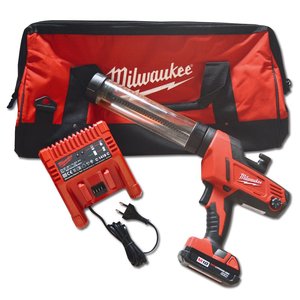 Milwaukee C18 PCG/400T-201B 400ml 18v Accu kitspuit set