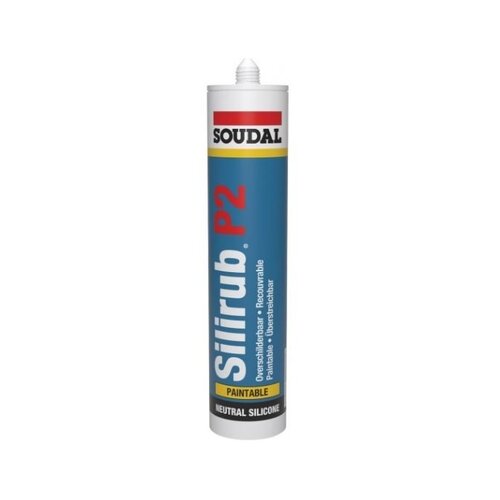 Soudal Soudal Silirub P2 Beglazingskit 310ml koker