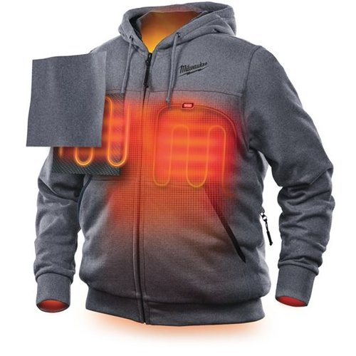 Milwaukee Milwaukee M12 verwarmde hoodies grijs
