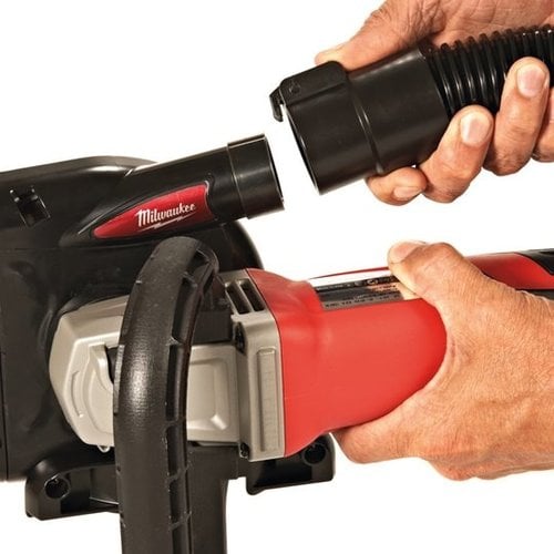 Milwaukee Milwaukee 1550 Watt haakse slijpmachine met stofafzuiging