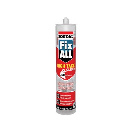 Soudal Soudal Fix ALL High Tack Clear 290 ml koker