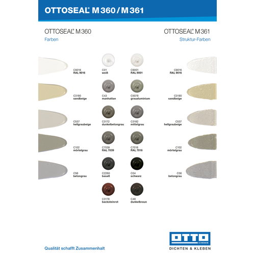 Otto Chemie Ottoseal M360 310ml koker - Moertelgrau