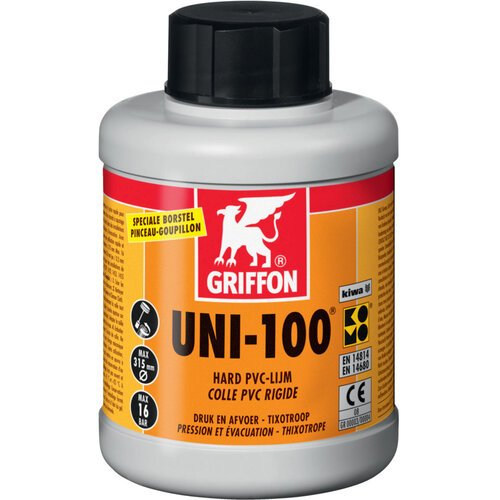 Griffon UNI-100 PVC-lijm 250ml en 500ml Griffon Griffon UNI-100 PVC-lijm 250ml en 500ml