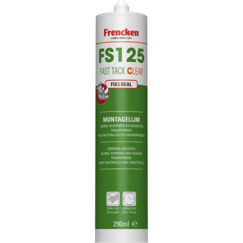 Frencken Frencken FS125 Fast Tack Clear 290ml koker