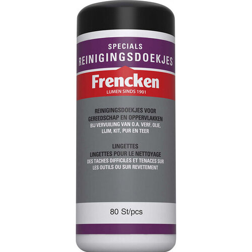 Frencken Reinigingsdoekjes bus van 80 doekjes Frencken Frencken Reinigingsdoekjes bus van 80 doekjes