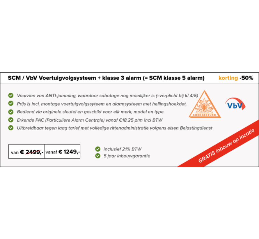 Voertuigvolgsysteem VbV SCM Volvo XC90 (Hybrid)
