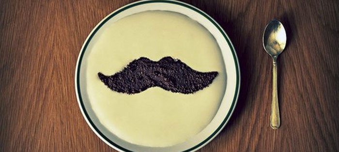 How to eat with your moustache