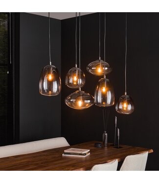 Hanglamp Larissa gemixt 6-lichts