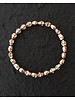 Totenkopf-Armband | rosé-vergoldet | 6x8 mm