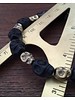 Black Skulls | 10x12 mm | goldfarbene Vintage Skulls