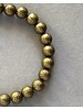 Lotus flower - bronze - 8 mm - round beads