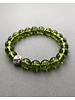 Peridot - 10 mm - sparkling green - Tibet-Sterling Silver Ball