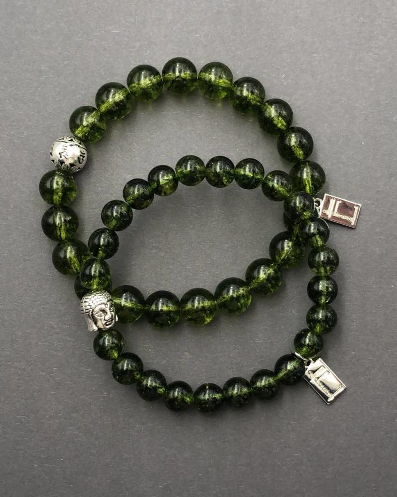 Peridot - 8 mm - rund - leuchtendes grün