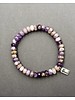 Amethyst- Armband: Abakus - 8 x 5 mm