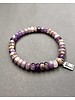 Amethyst- Armband: Abakus - 8 x 5 mm