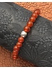 Carnelian - round beads - 6 mm