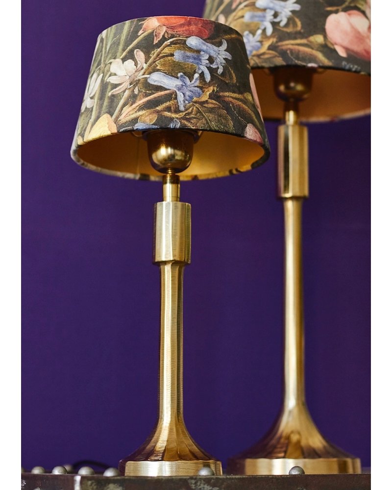 Table lamp small - with floral lampshade