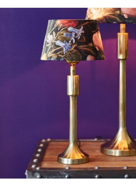 Table lamp small - with floral lampshade