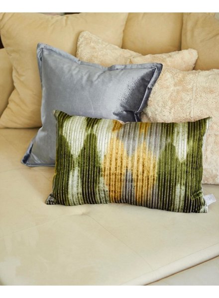 Velvet-cushion >Rainbow green< 35 x 55 cm - Variant II