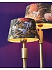 Tischlampe - groß - mit floralem Lampenschirm