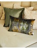 Velvet-cushion >Rainbow green< 35 x 55 cm