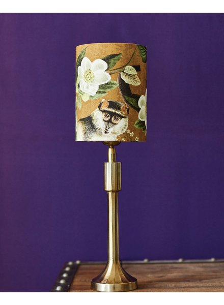 Tischlampe - klein mit zylindrischem Lampenschirm >Affe<