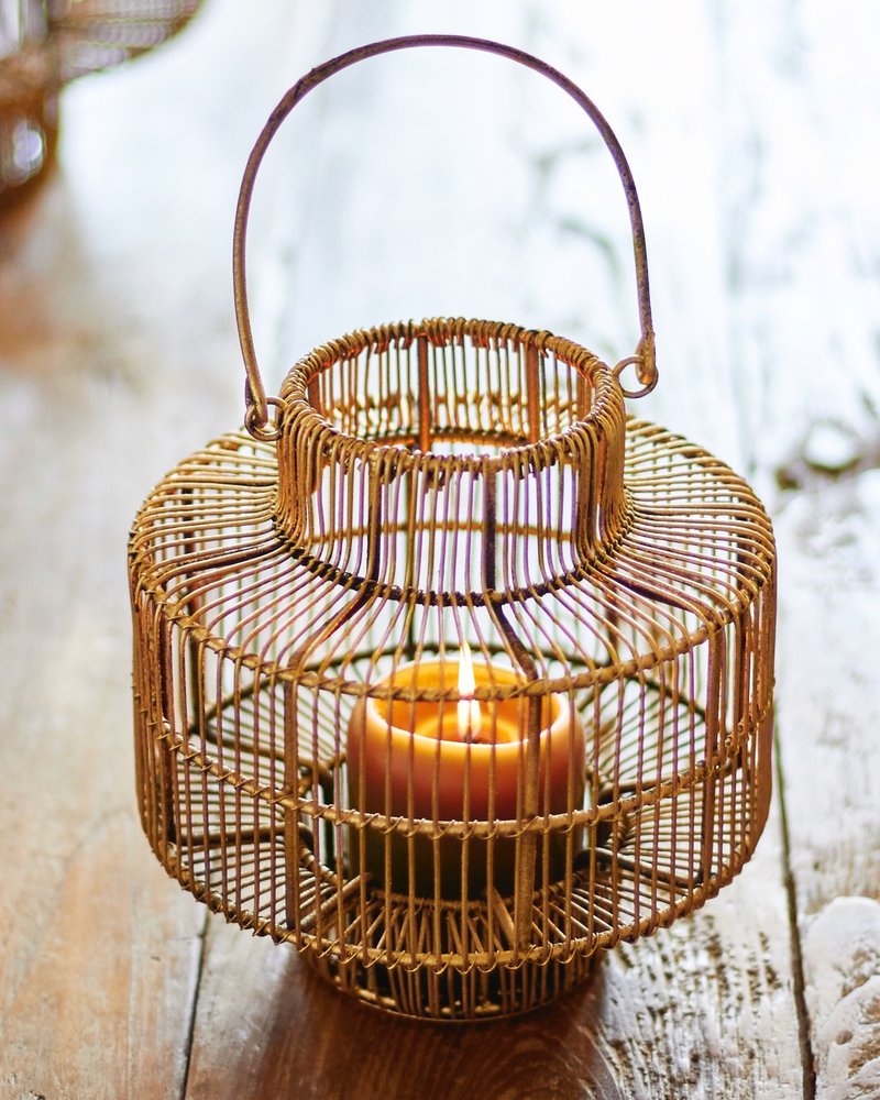 Vintage - Lantern - medium - gold finish
