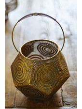 Indian Summer - Laterne - klein - Shabby Chic - mit Glaseinsatz