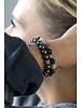 DUO-SPECIAL-OFFER: Hematite & Turmaline Bracelets - Zirconia Pearls - 8 mm