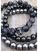 DUO-ANGEBOT: Labradorit-Armbänder - diamant-facettiert & mit Leopardenkopf