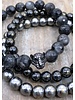 DUO-SPECIAL-OFFER: Labradorite Bracelets - diamond-faceted & with Leopard Zirconia