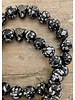 Schneeflocken-Obsidian - 10 mm - rund - Leopardenkopf