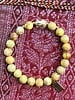 Vintage Jasper - 8 mm - curry - round pearl - Buddha