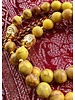 Vintage Jasper - 8 mm - curry - round pearl - Buddha