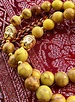 Vintage Jaspis - 8 mm - gelb - runde Perle - Buddha