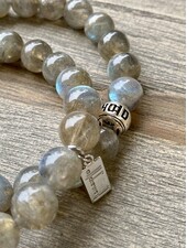 Labradorite - 10 mm - Sterling Silver Ball "Luck"